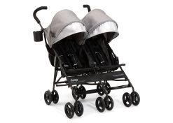 Jeep PowerGlyde Side-by-Side Double Stroller -Kid Household Items 11409 2148 JeepPowerGlydeSideXSideStroller Grey Silo 01