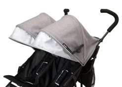 Jeep PowerGlyde Side-by-Side Double Stroller -Kid Household Items 11409 2148 JeepPowerGlydeSideXSideStroller Grey Silo 46