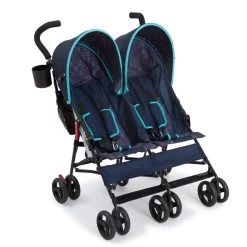 Delta Children LX Side By Side Stroller -Kid Household Items 11701 406 night sky double LX stroller angle right hi res 2cf73737 7ddc 4459 b31a e3a157b2a304