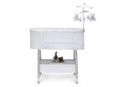 Nod Bassinet - Smart Sleeper Compatible With Amazon Alexa, Google Assistant And Delta Children Connect App -Kid Household Items 37232 100 NodSmartSleeperWifi White Silo 51