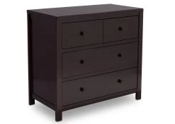 Delta Children 3 Drawer Dresser -Kid Household Items 535031 207 3 Drawer Dresser Dark Chocolate side view 2110b6a7 2d42 41db 9f21 6d1364683e57