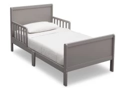 Delta Children Fancy Toddler Bed -Kid Household Items 540610 026 delta fancy toddler bed grey angle 63b18781 a6b0 4d30 acd3 390459a14c59