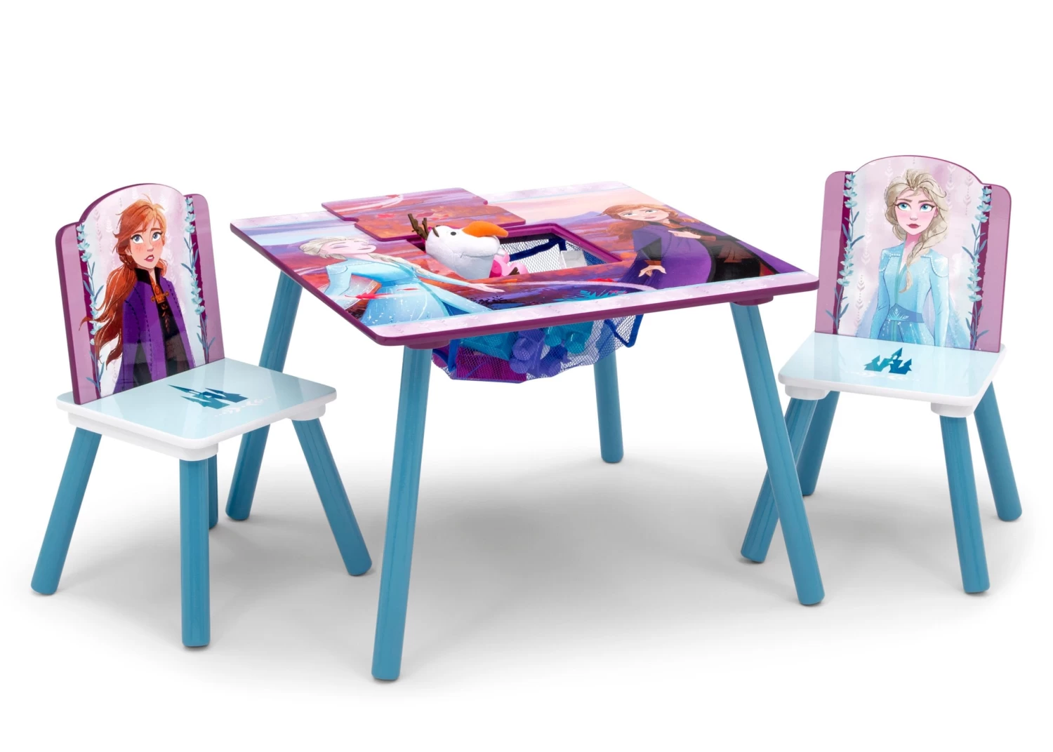 Delta Children Frozen 4-Piece Playroom Set - Includes Table With 2 Chairs And Deluxe Toy Box 2 Delta Children Frozen 4-Piece Playroom Set - Includes Table With 2 Chairs And Deluxe Toy Box - Image 2