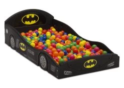 Delta Children Batman Batmobile Plastic Sleep And Play Toddler Bed -Kid Household Items BB81401BT batman plastic floor bed right props