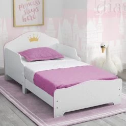 Delta Children Princess Crown Wood Toddler Bed 9 Delta Children Princess Crown Wood Toddler Bed -Kid Household Items BB81404GN crop squarejpg