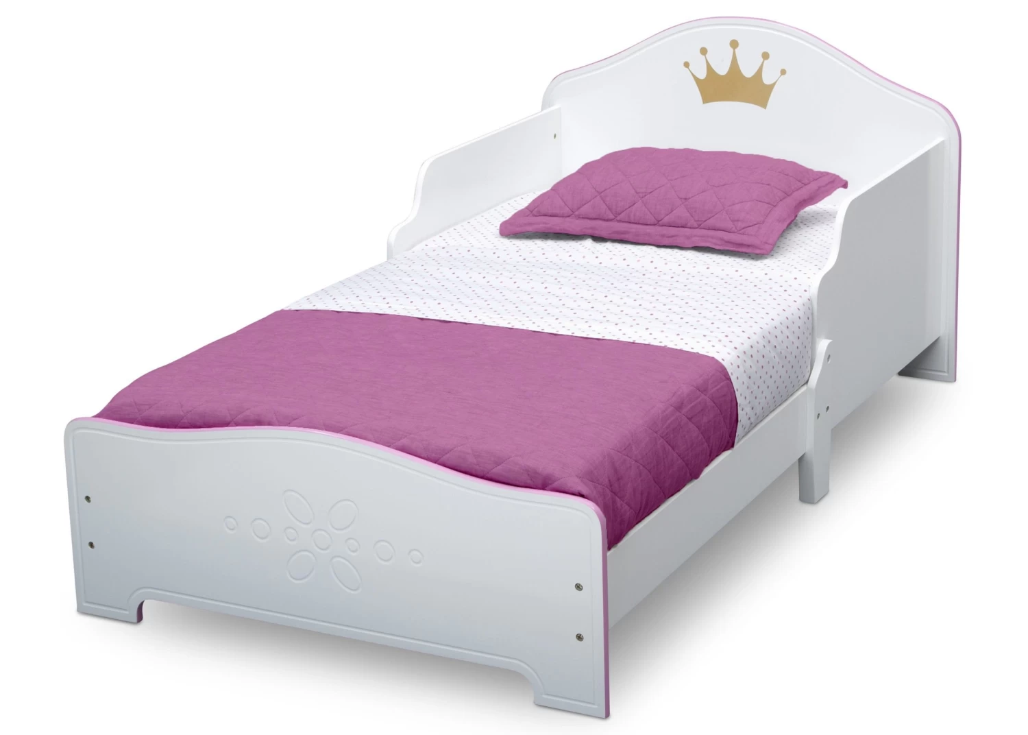 Delta Children Princess Crown Wood Toddler Bed 4 Delta Children Princess Crown Wood Toddler Bed - Image 4