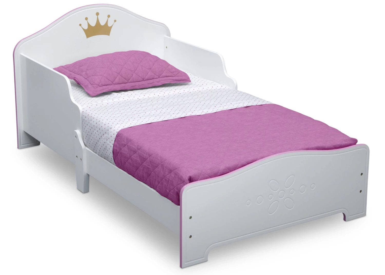 Delta Children Princess Crown Wood Toddler Bed 3 Delta Children Princess Crown Wood Toddler Bed - Image 3