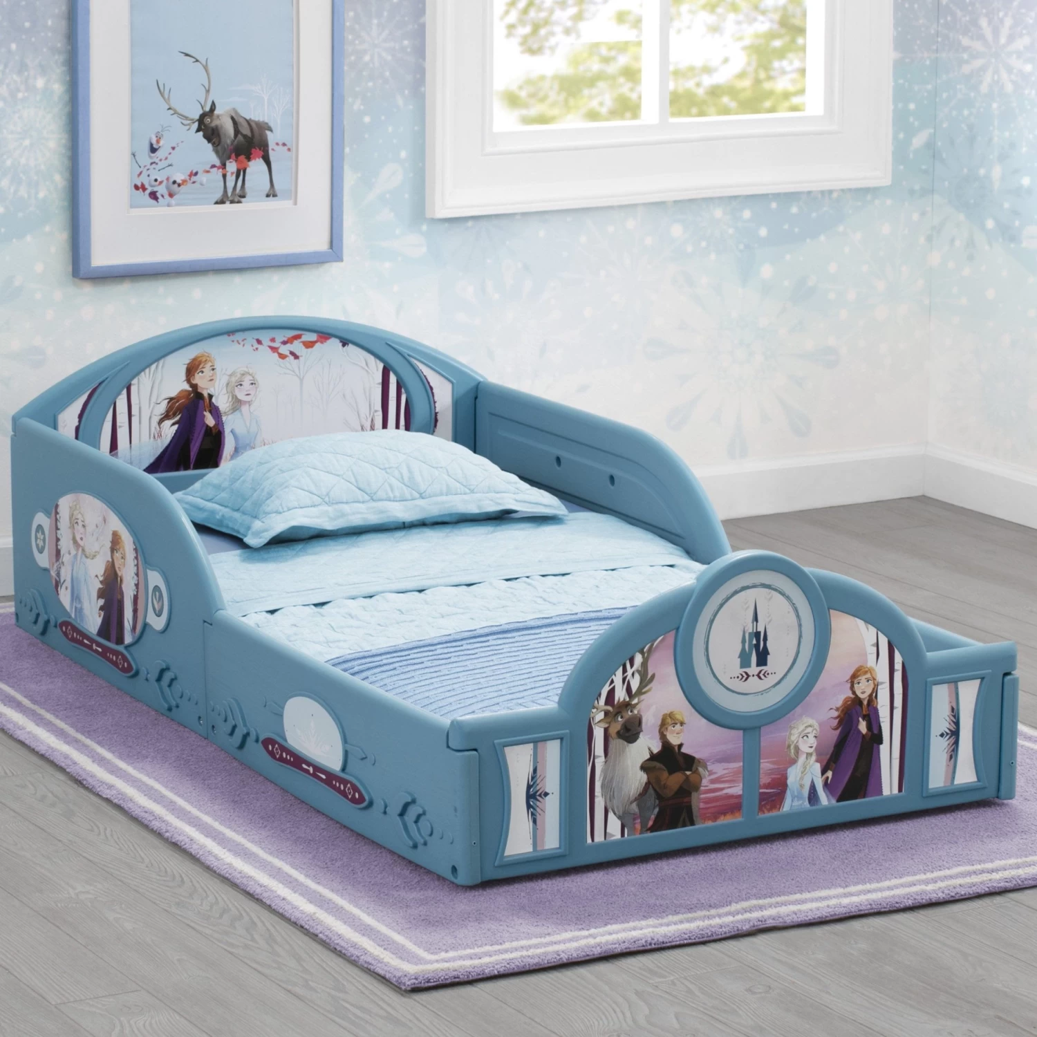 Delta Children Frozen II Plastic Sleep And Play Toddler Bed 1 Delta Children Frozen II Plastic Sleep And Play Toddler Bed