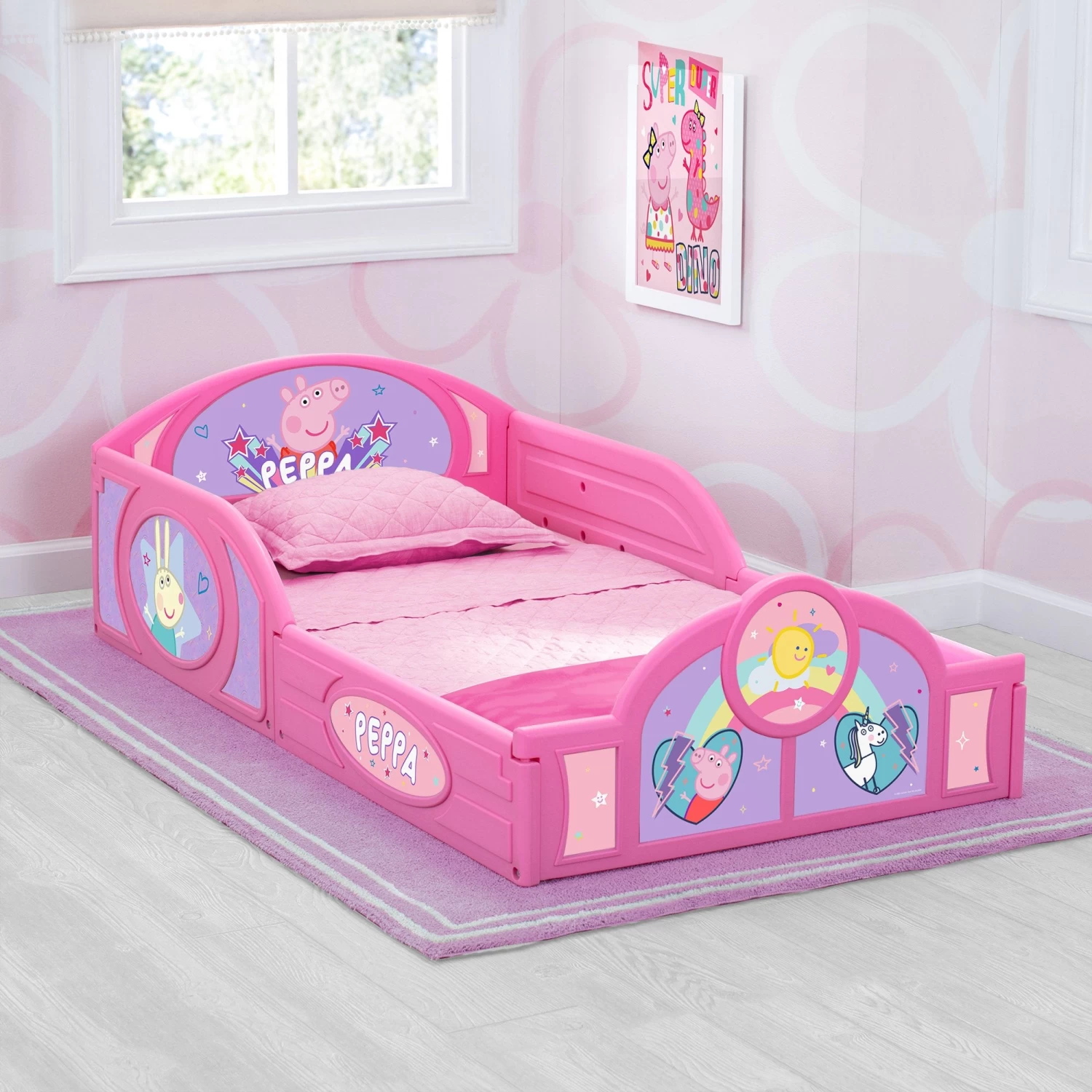 Delta Children Peppa Pig Plastic Sleep And Play Toddler Bed 1 Delta Children Peppa Pig Plastic Sleep And Play Toddler Bed