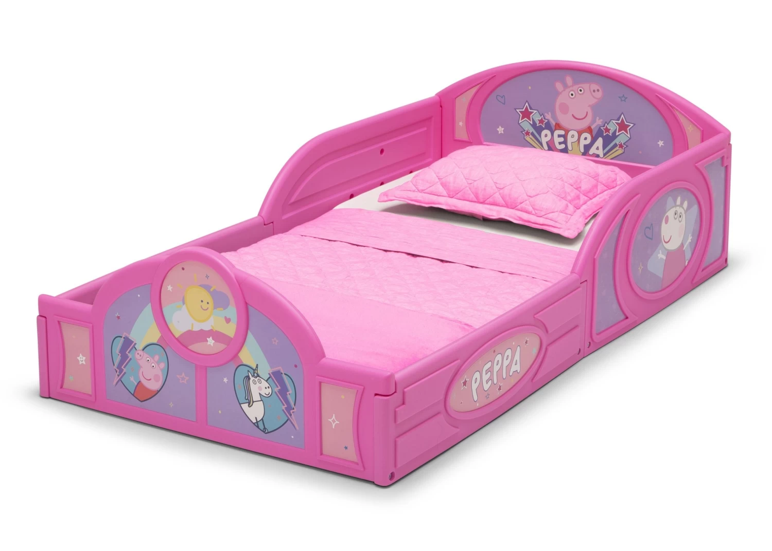 Delta Children Peppa Pig Plastic Sleep And Play Toddler Bed 5 Delta Children Peppa Pig Plastic Sleep And Play Toddler Bed - Image 5