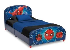 Delta Children Spider-Man Upholstered Twin Bed -Kid Household Items BB81461SM upholstered twin bed right 01 hi res