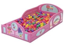 Delta Children Trolls World Tour Plastic Sleep And Play Toddler Bed 13 Delta Children Trolls World Tour Plastic Sleep And Play Toddler Bed -Kid Household Items BB81511TR trolls sleep and play bed left props hi res