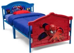 Delta Children Spider-Man Plastic 3D Twin Bed -Kid Household Items BB86658SM spiderman twin bed right no rails 6c5349df d33e 49af a458 dfb5e8301247