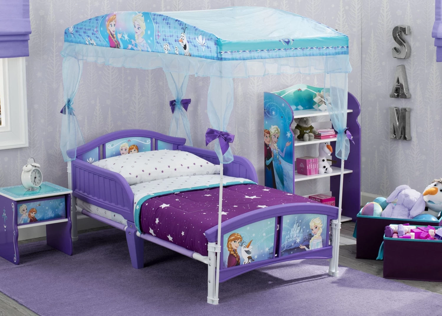Delta Children Frozen Toddler Canopy Bed 2 Delta Children Frozen Toddler Canopy Bed - Image 2
