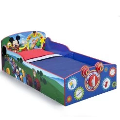 Delta Children Mickey Mouse Interactive Wood Toddler Bed 14 Delta Children Mickey Mouse Interactive Wood Toddler Bed -Kid Household Items BB86929MM crop square
