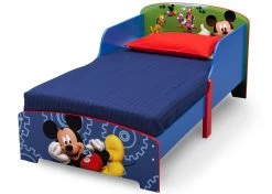 Delta Children Mickey Mouse Wood Toddler Bed -Kid Household Items BB86985MM mickey wooden toddler bed left 1b76adf8 1c1f 4ca3 8bf0 c4cf3ae23010
