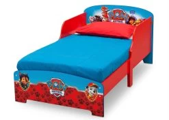 Delta Children PAW Patrol Wood Toddler Bed -Kid Household Items BB86989PW paw patrol wood toddler bed left 78279370 756c 4a12 8077 f4b90748ff36