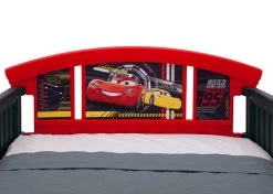 Delta Children Cars 3D-Footboard Toddler Bed -Kid Household Items BB87058CR cars 3d toddler bed headboard hi res hi res
