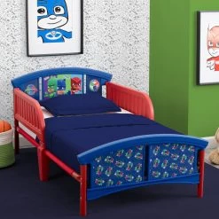 Delta Children PJ Masks Plastic Toddler Bed -Kid Household Items BB87130PJ 1170 crop square