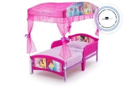Delta Children Princess Canopy Toddler Bed -Kid Household Items BB87136PS 1034 Princess Canopy Toddler Bed nocolor silo 98