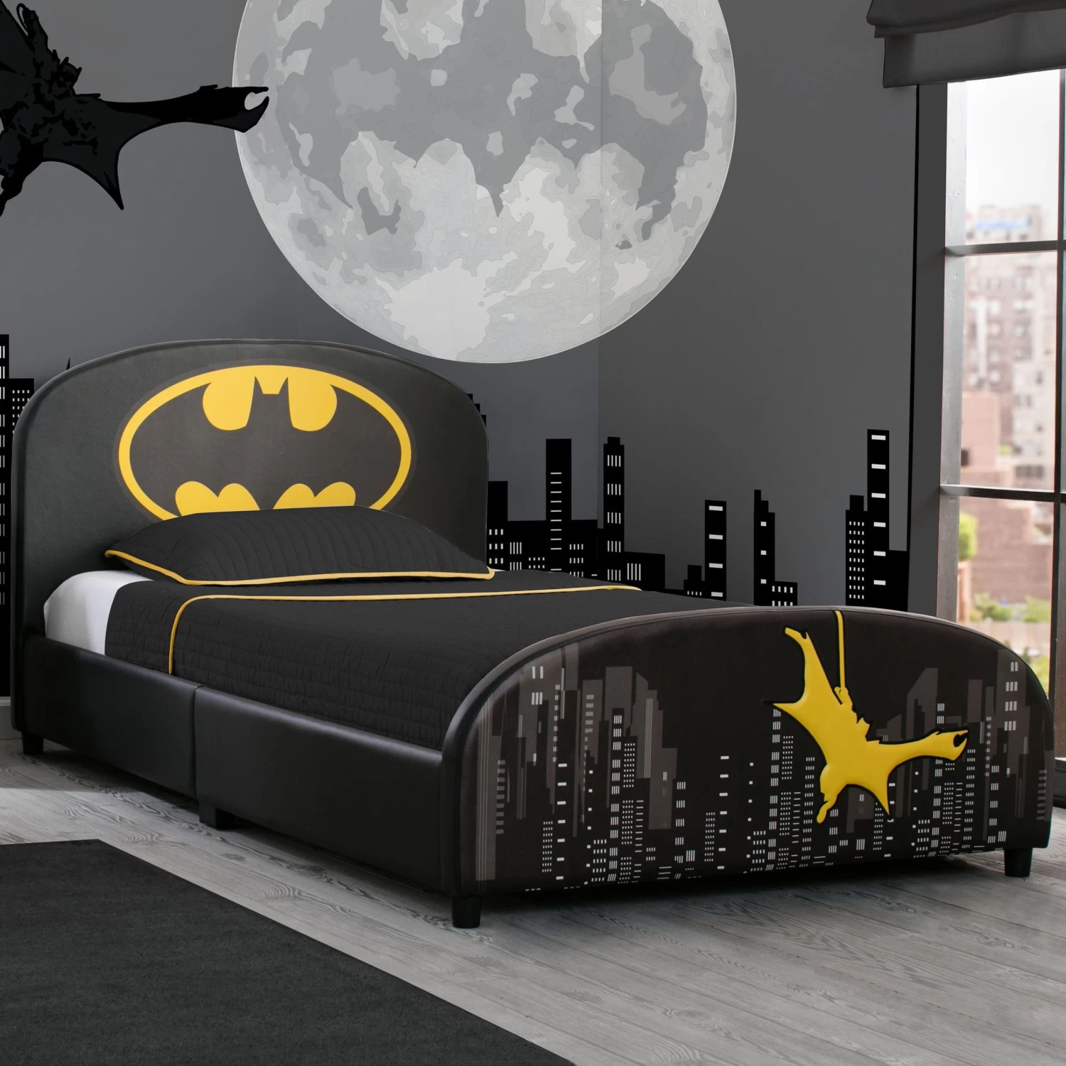 Delta Children Batman Upholstered Twin Bed 1 Delta Children Batman Upholstered Twin Bed