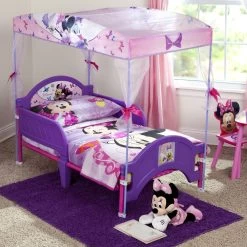 Delta Children Minnie Mouse Toddler Canopy Bed -Kid Household Items BB87165MN Minnie Mouse Toddler Canopy Bed 5419004d fe88 42e5 9dcc 3a8049aa6b43