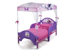 Delta Children Minnie Mouse Toddler Canopy Bed -Kid Household Items BB87165MN minnie canopy bed left hi res db45ea80 1690 4341 b96b af3639b12829