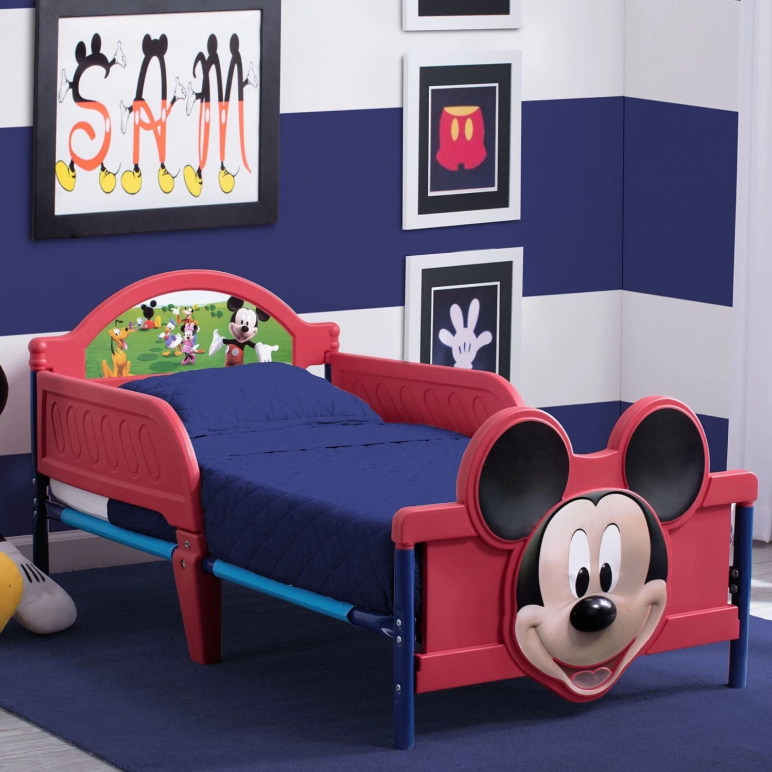 Delta Children Mickey Mouse Plastic 3D Toddler Bed 1 Delta Children Mickey Mouse Plastic 3D Toddler Bed