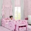 Delta Children Princess Carriage Convertible Toddler-to-Twin Bed