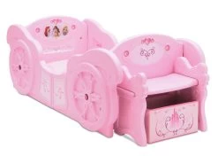 Delta Children Princess Carriage Convertible Toddler-to-Twin Bed 9 Delta Children Princess Carriage Convertible Toddler-to-Twin Bed -Kid Household Items BB87191PS princess carriage toddler bed right NO canopy hi res