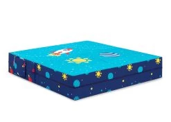 Delta Children Convertible Sofa And Play Set For Kids And Toddlers – Modular Foam Couch And Flip Out Lounger With 2 Ottomans -Kid Household Items CFO1010 5064 Convertible Sofa and Play Set Space Silo 33