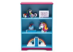 Delta Children JoJo Siwa Deluxe 3-Shelf Bookcase -Kid Household Items FL86759JS jojo siwa bookcase front props