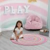Delta Children Rainbow Dot Round Area Rug For Kids, 39-Inch