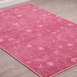 Delta Children Unicorn Rectangle Area Rug For Kids, 39-Inch X 59-Inch -Kid Household Items N1803 3011 rug unicorn lifestyle 102