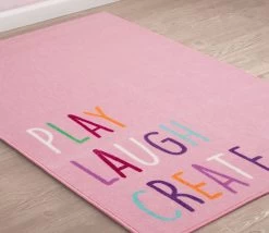Delta Children Play/Laugh/Create Rectangle Area Rug For Kids, 39-Inch X 59-Inch -Kid Household Items N1803 3025 rug playlaughcreate lifestyle 102