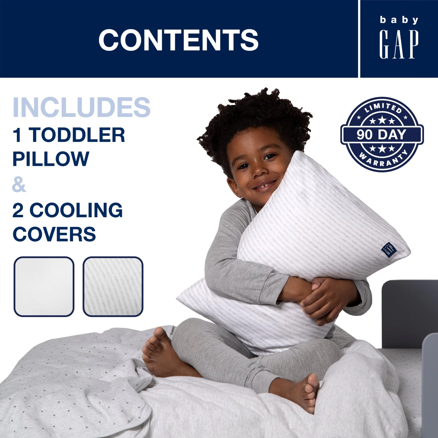 BabyGap Toddler Pillow With 2 Cooling Covers 3 BabyGap Toddler Pillow With 2 Cooling Covers - Image 3