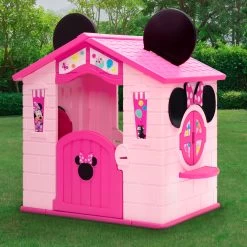 Delta Children Minnie Mouse Plastic Indoor/Outdoor Playhouse With Easy Assembly -Kid Household Items PH86560MN 1065 playhouse minnie lifestyle 102