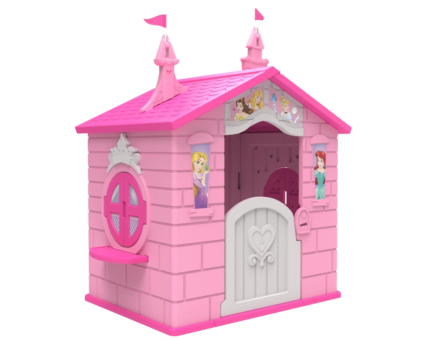 Disney Princess Plastic Indoor/Outdoor Playhouse With Easy Assembly By Delta Children 3 Disney Princess Plastic Indoor/Outdoor Playhouse With Easy Assembly By Delta Children - Image 3