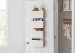 BabyGap 2-Pack Over The Door Storage Organizer With 4 Pockets -Kid Household Items SS8008GP 3410 over the door tan lifestyle 01