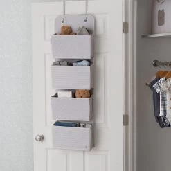 BabyGap 2-Pack Over The Door Storage Organizer With 4 Pockets -Kid Household Items SS8008GP 3411 over the door grey lifestyle 101