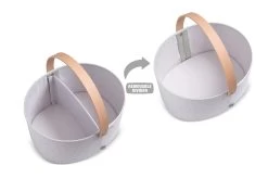 BabyGap 3-Pack Nested Fabric Storage Bins With Handles -Kid Household Items SS8478GP 3411 packcallout gray 01