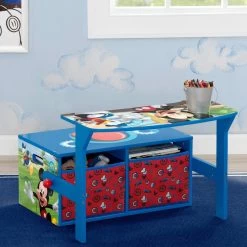 Delta Children Mickey Mouse Activity Bench -Kid Household Items TB83203MM activity bench mickey conversion A high res fbd48713 1904 4740 a188 b2eeb442415f