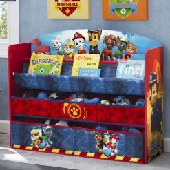 Delta Children PAW Patrol Deluxe Book And Toy Organizer -Kid Household Items TB83271PW paw patrol deluxe book and toy hangtag hi res 78332216 d426 41d0 b306 1552d6c7476d