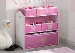 Delta Children Princess Crown Multi-Bin Toy Organizer