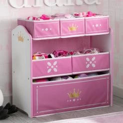 Delta Children Princess Crown Multi-Bin Toy Organizer -Kid Household Items TB83455GN crown multibin room 5c0fbf71 cd48 4f45 b998 a579a1c320c4