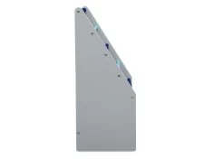 Delta Children Sling Book Rack Bookshelf For Kids -Kid Household Items TB84414GN book rack grey blue side right hi res