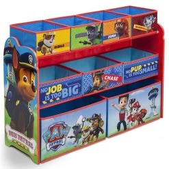 Delta Children PAW Patrol Deluxe Multi-Bin Toy Organizer -Kid Household Items TB84418PW delta paw patrol deluxe toy organizer right hi res 823812a9 ff73 403f 930b 782493d0b5bf