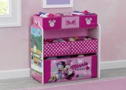 Delta Children Minnie Mouse Design And Store 6 Bin Toy Organizer