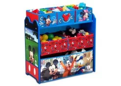 Delta Children Mickey Mouse 6 Bin Design And Store Toy Organizer