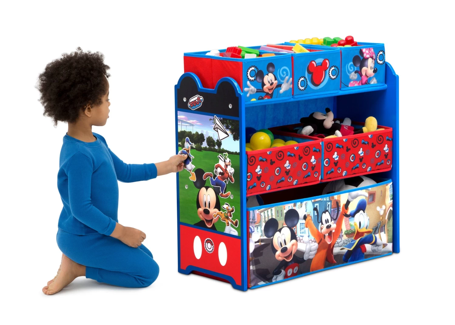 Delta Children Mickey Mouse 6 Bin Design And Store Toy Organizer 3 Delta Children Mickey Mouse 6 Bin Design And Store Toy Organizer - Image 3